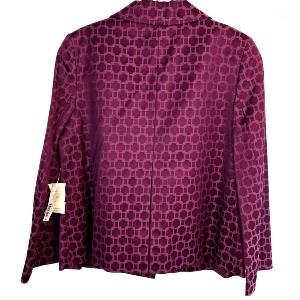 NWT Judith Hart 10P Women's Blazer Purple Suit Coat Petite Size Medium M PM New